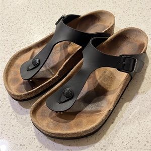 Birkenstock Black Gizeh Size 38